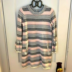 Janie & Jack girls faire isle sweater dress